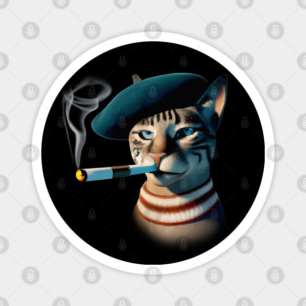 Jazz Cat Magnet by DankFutura